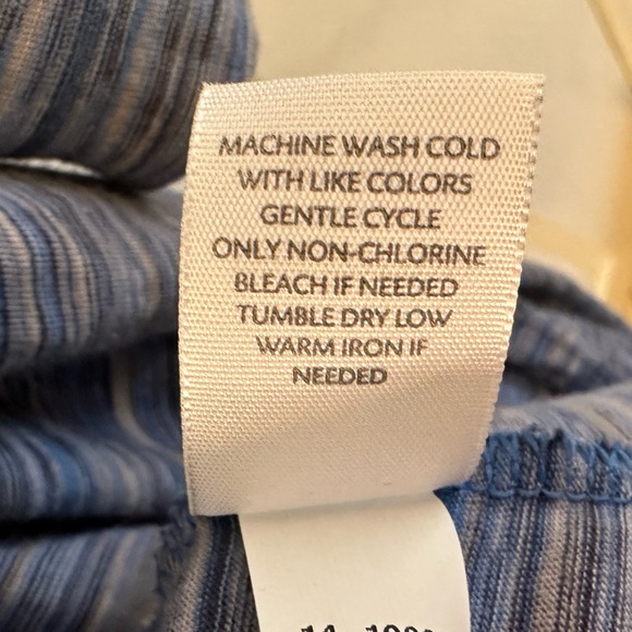 J Jill Cotton Open Front Cardigan Size XSP Roll Up Long Sleeve Heathered Blue - Picture 12 of 13